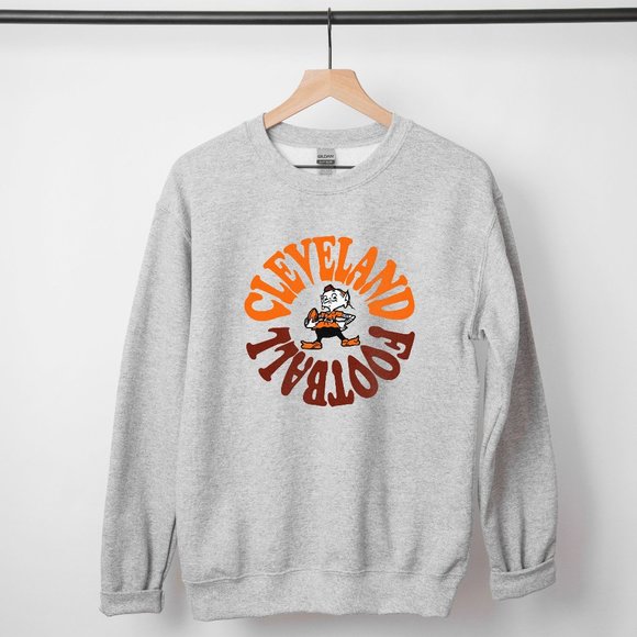 Cleveland Browns Sweatshirt, Cleveland Sweatshirt, Cleveland Browns Crewneck - Picture 2 of 2